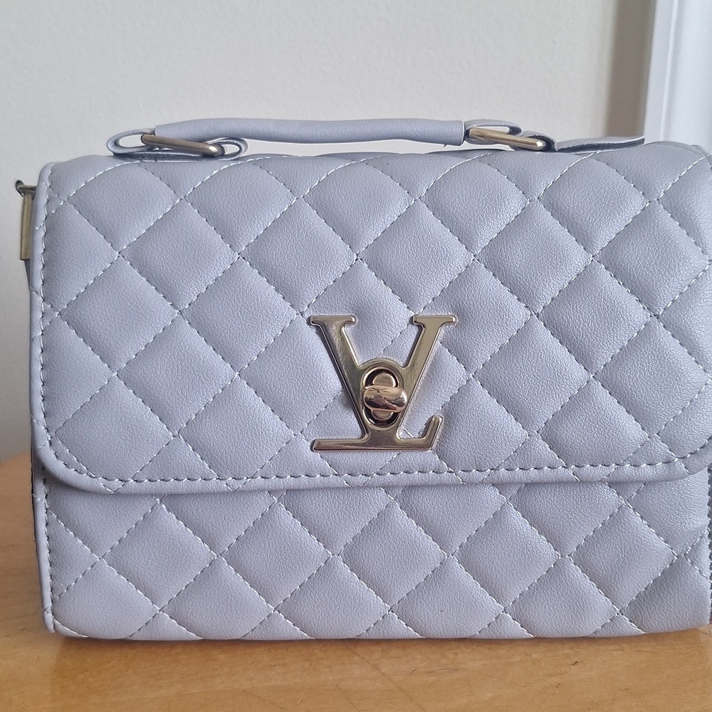 Purplish Gray Quilted Bag - Picture 2 of 6